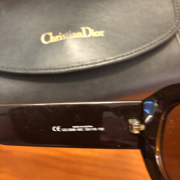 VINTAGE CHRISTIAN DIOR GOLD CANAGE (2006 40C) SUNGLASSES - Picture 9 of 12